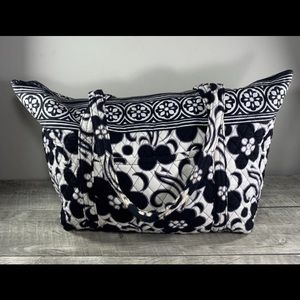 Vera Bradley Floral Flower Print Shoulder Purse Beach Tote Yoga Bag Shopper
